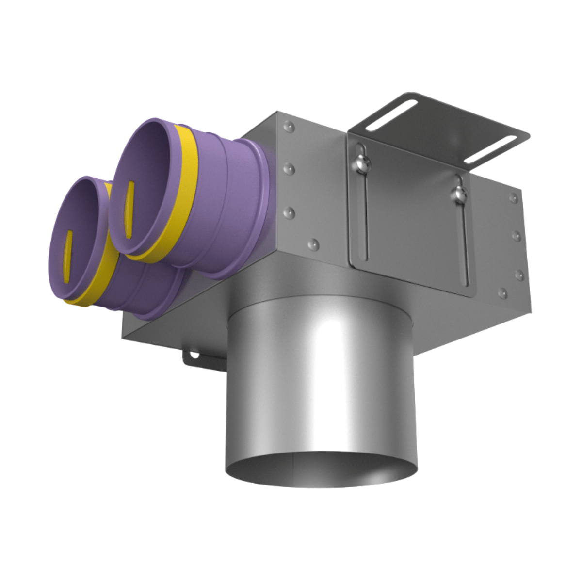 Provent VPS 125/75×2 адаптер потолочный круглый на 2 выхода